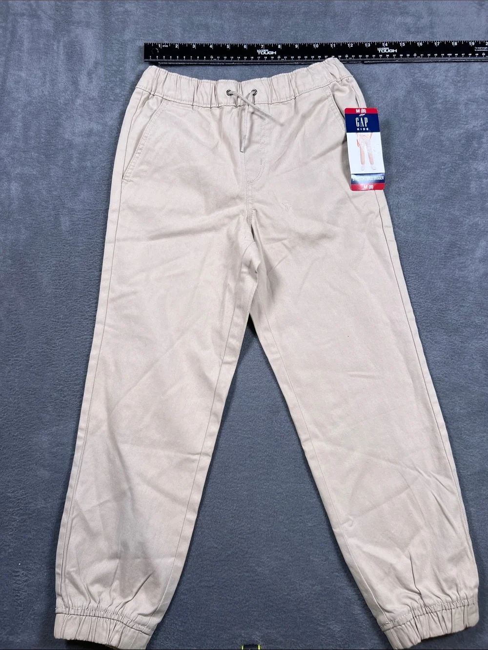 GAP Men’s Light Tan Drawstring Chino Joggers